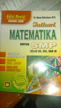 Image of Intisari MATEMATIKA untuk SMP Kelas VII, VIII dan IX